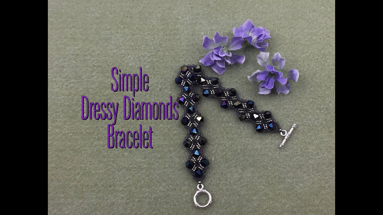 Simple Dressy Diamonds Bracelet Tutorial