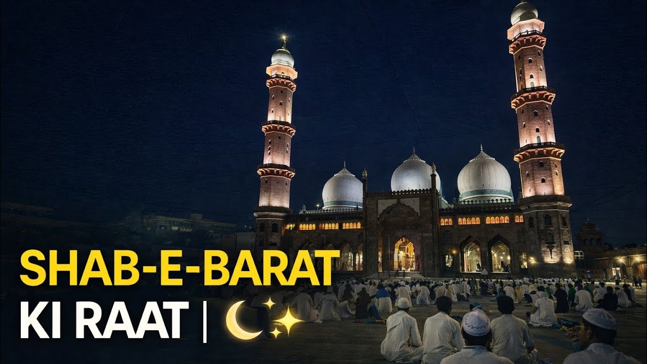 SHAB-E-BARAT KI RAAT | TAJ-UL-MASAJID BHOPAL VLOG 🌙✨