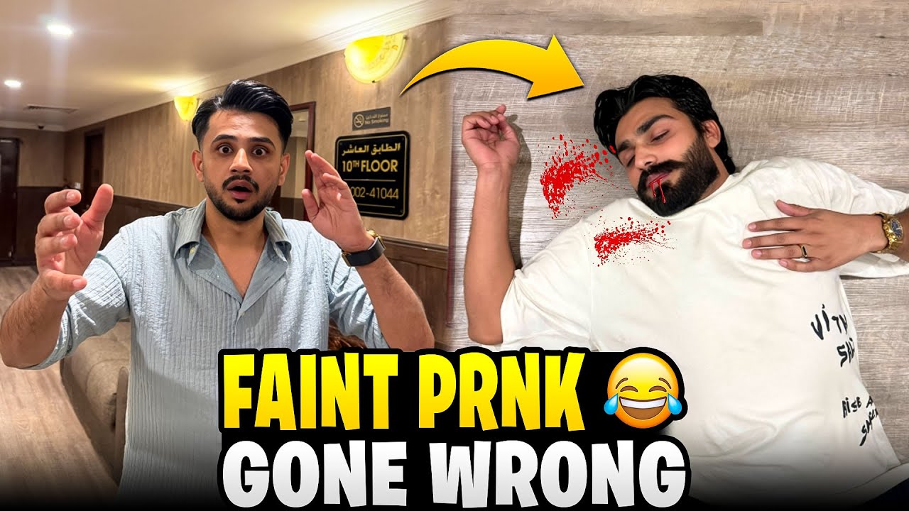 Babar Lift Mai Behosh Ho Geya || Prank Ke Upar Prank Kar Diya😂😭 || Qatar Day 2 