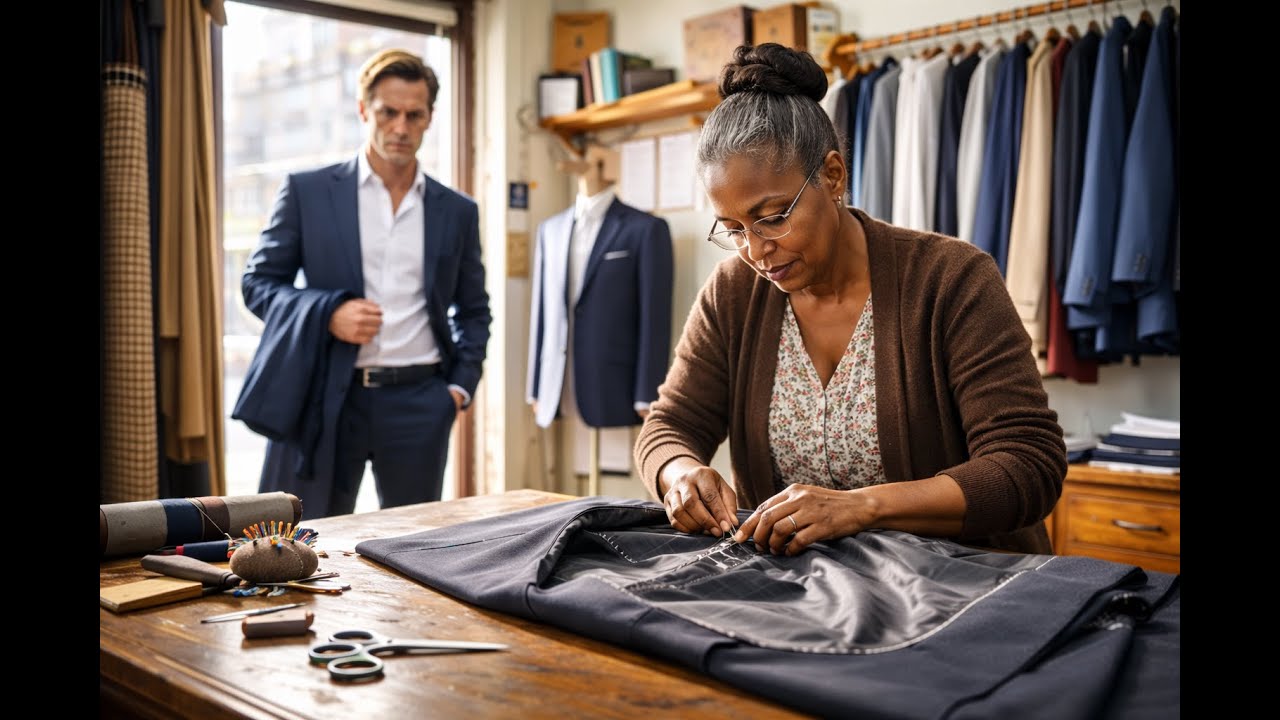 Poor Black Tailor Fixed a Billionaire’s Suit for Free — Next Day, Lawyers Stormed Her Tiny Shop