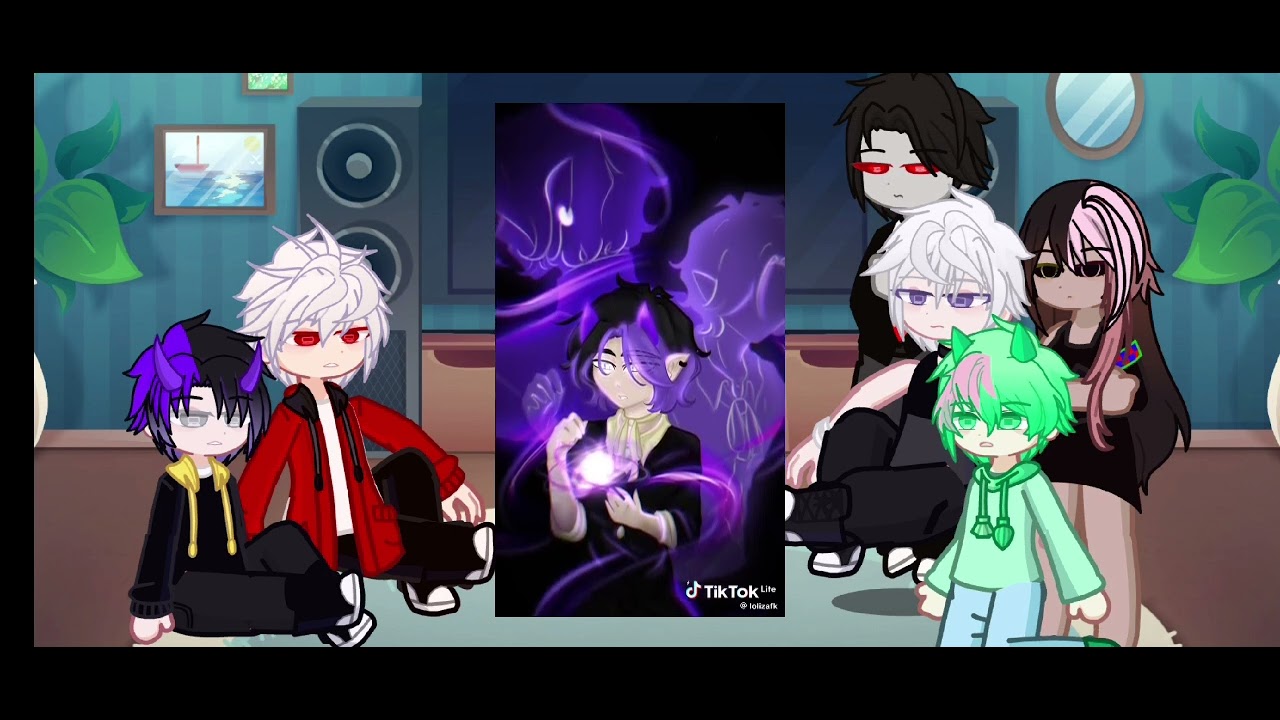 yeosm reaction yeosm as gacha//gacha club//gacha life 2// liam X bucky//capcut//