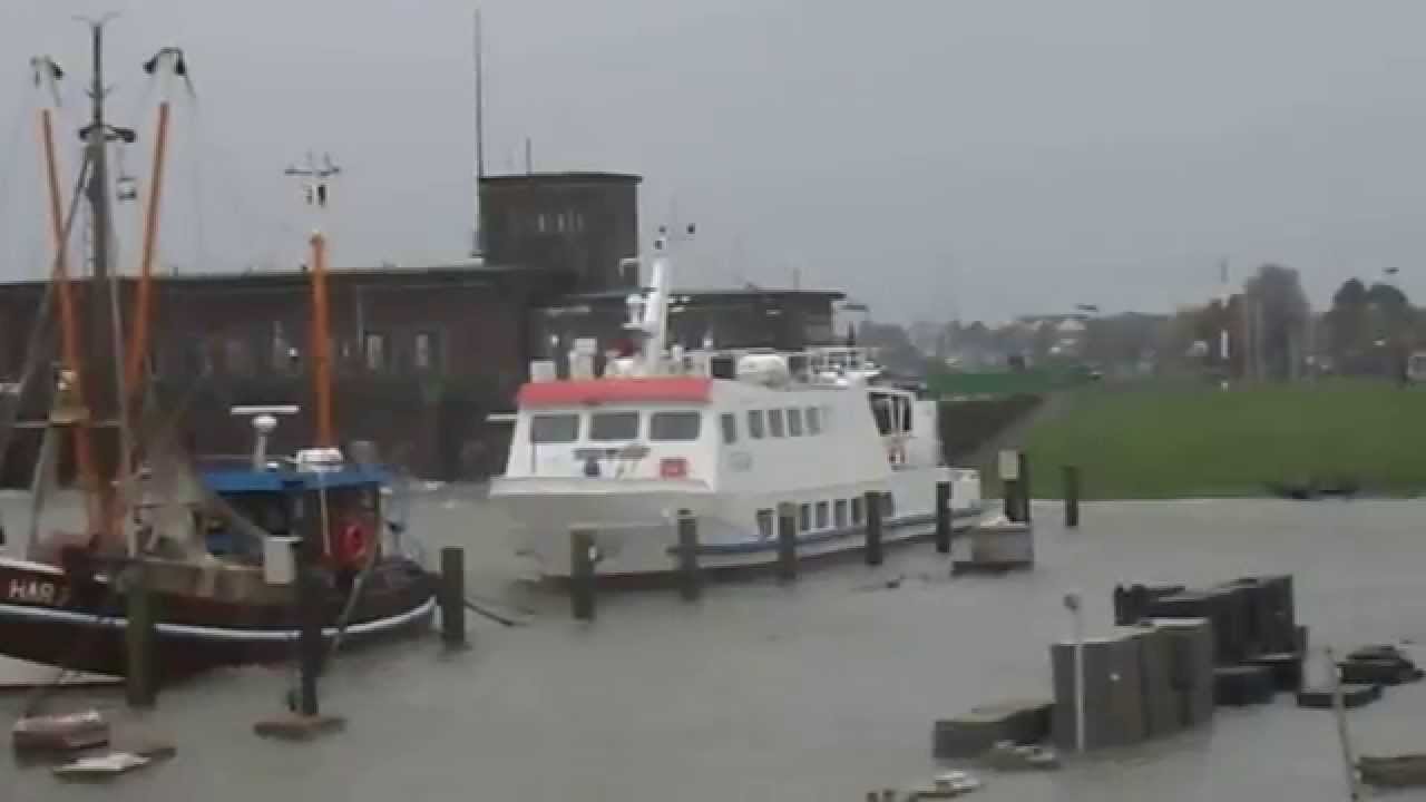 HARLESIEL kl.Sturmflut 22.Okt. 2014 Harle,Nordsee,Wattkieker,