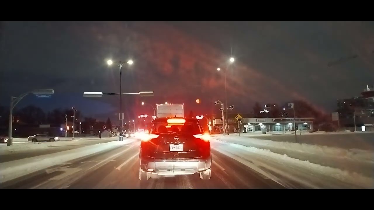 The next morning after a major snowstorm
