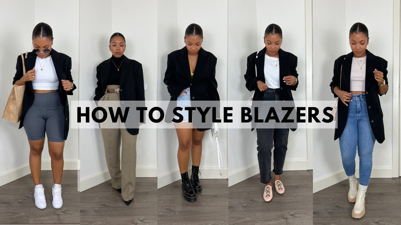 HOW TO STYLE: BLACK OVERSIZED BLAZERS | CASUAL AND DRESSY OUTFIT IDEAS WITH AN OVERSIZED BLAZER