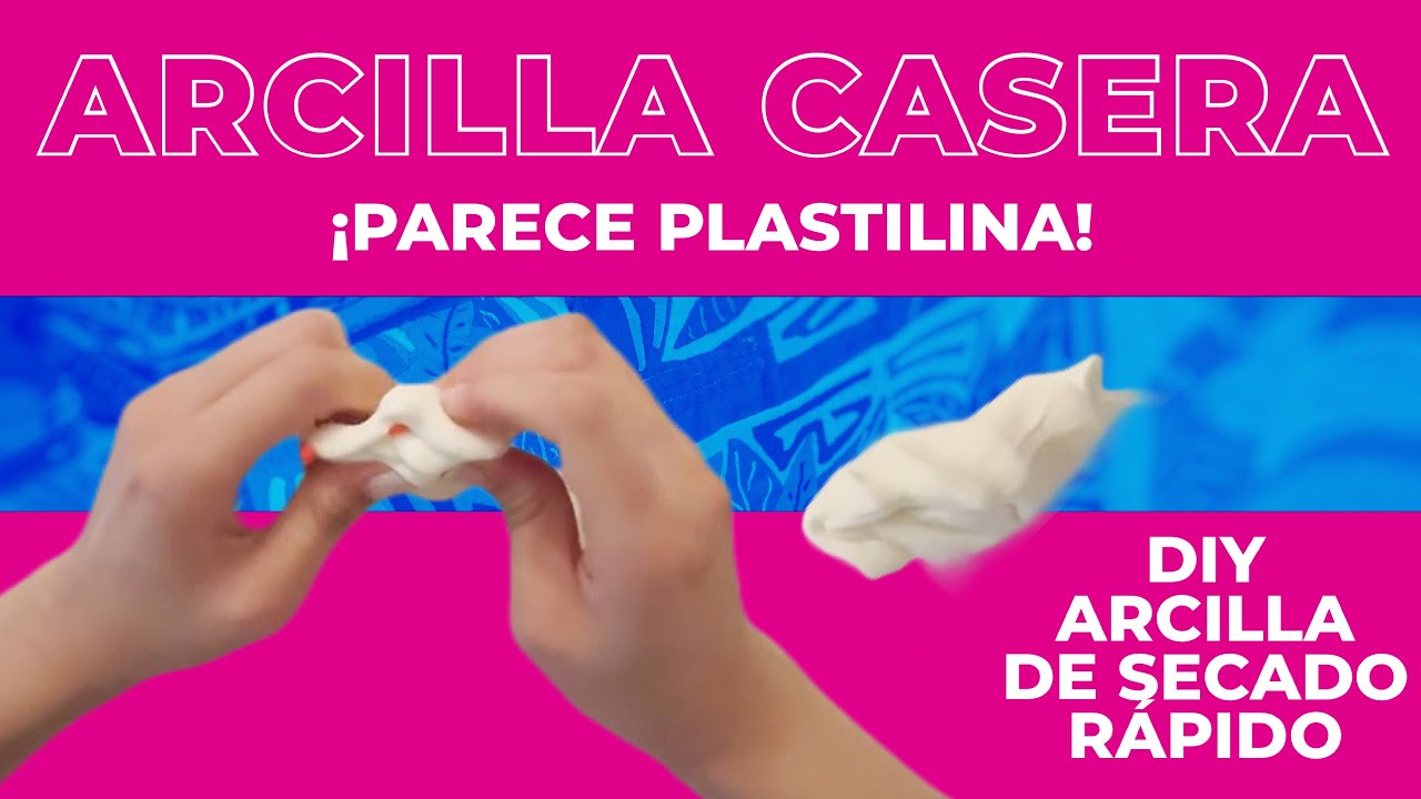 Hagamos arcilla de secado al aire casera. ¡Es como plastilina! Cerámica sin horno