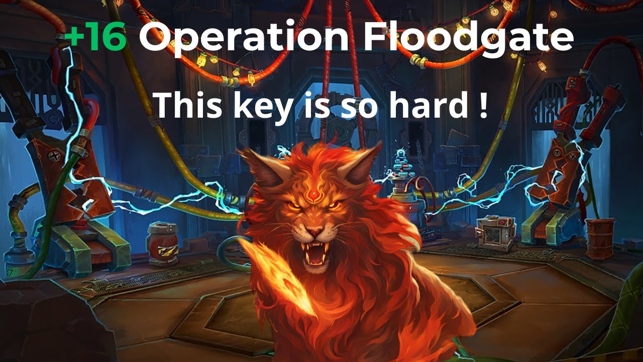 Operation Floodgate +16 - Druid Feral POV | This key is so hard !! Nerf ?