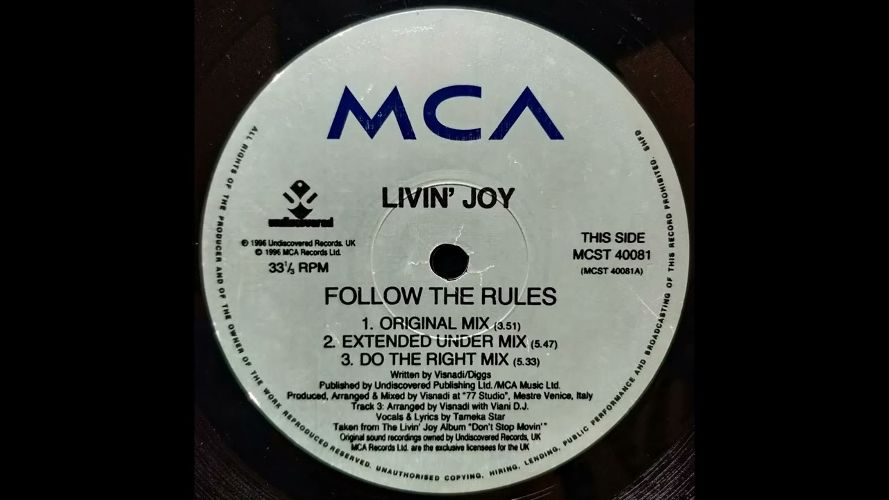 Livin' Joy &ndash; Follow The Rules (Original Mix) (1996)