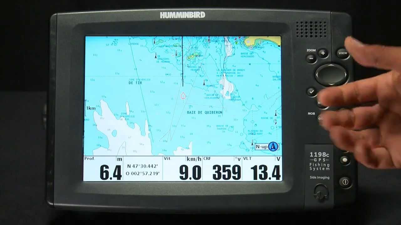 Le réglage du mode cartographie sur les combinés GPS SONDEUR HUMMINBIRD