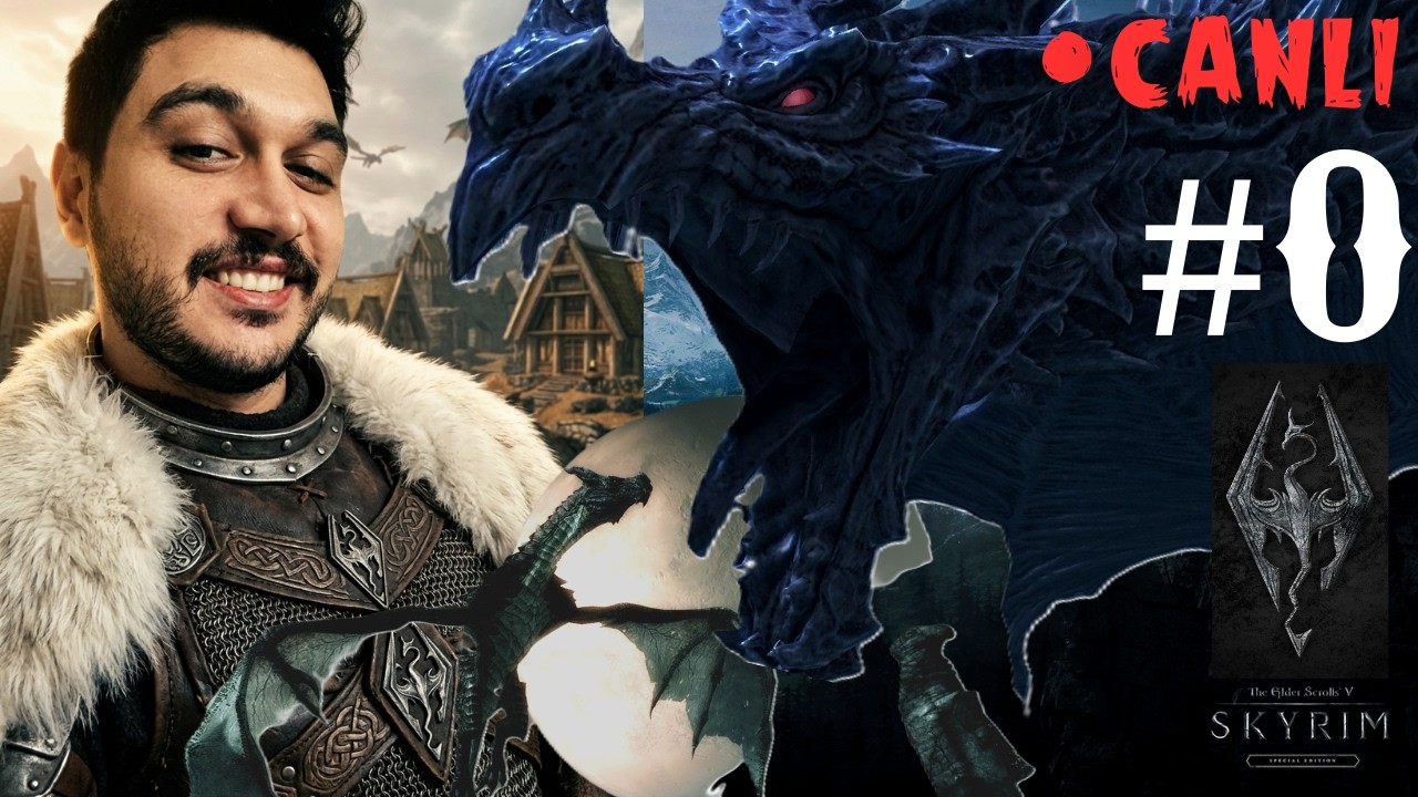 Skyrim Special Edition Canlı Yayın | Ejderha Efsanesi Başlıyor! | Bölüm #0 #canlıyayın