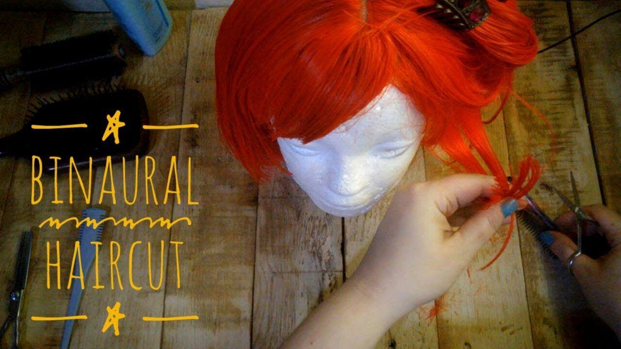 *ASMR* Haircut, spray bottle & hair brushing [No Talking]