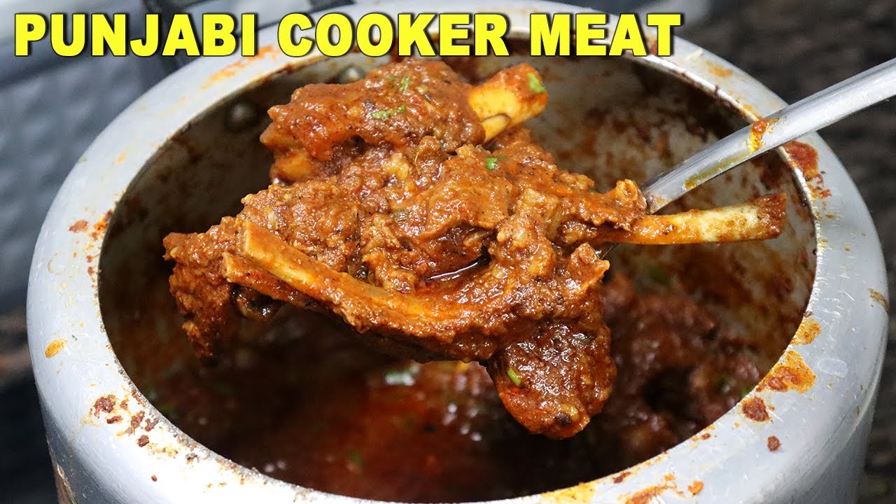 स्पेशल पंजाबी कुकर मीट | Special Punjabi Mutton Gravy | Home Style Punjabi Mutton Masala Recipe