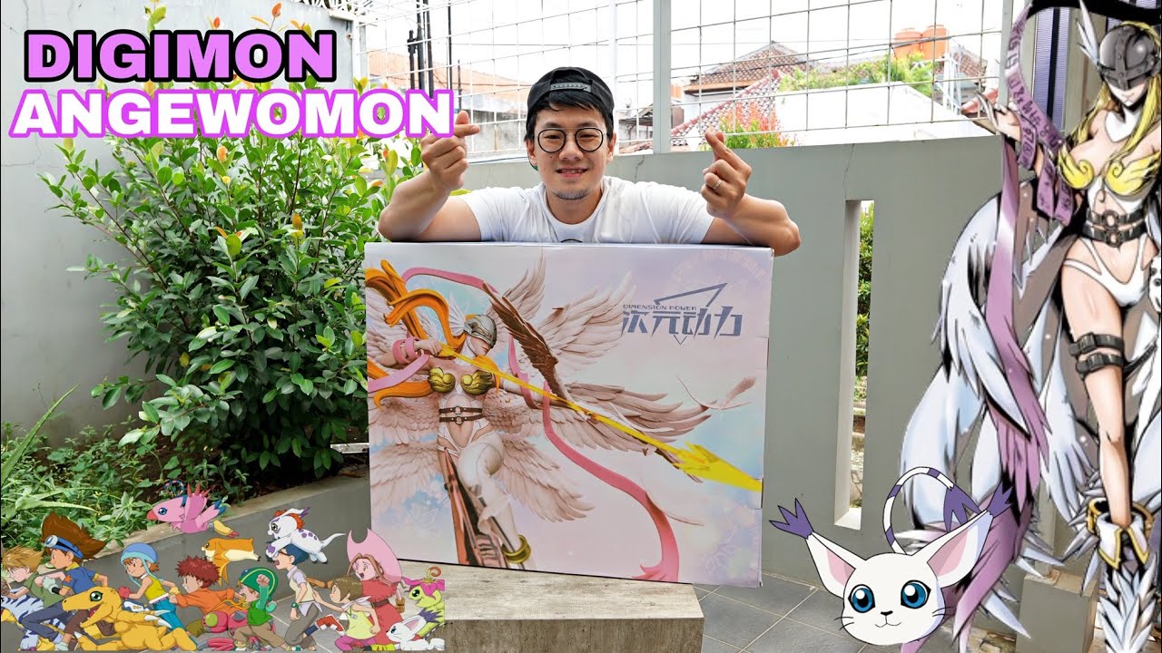 NOSTALGIA!!! UNBOXING STATUE DIGIMON ANGEWOMON SUPER CANTIK by DIMENSION POWER!! RP 5.000.000,00!!