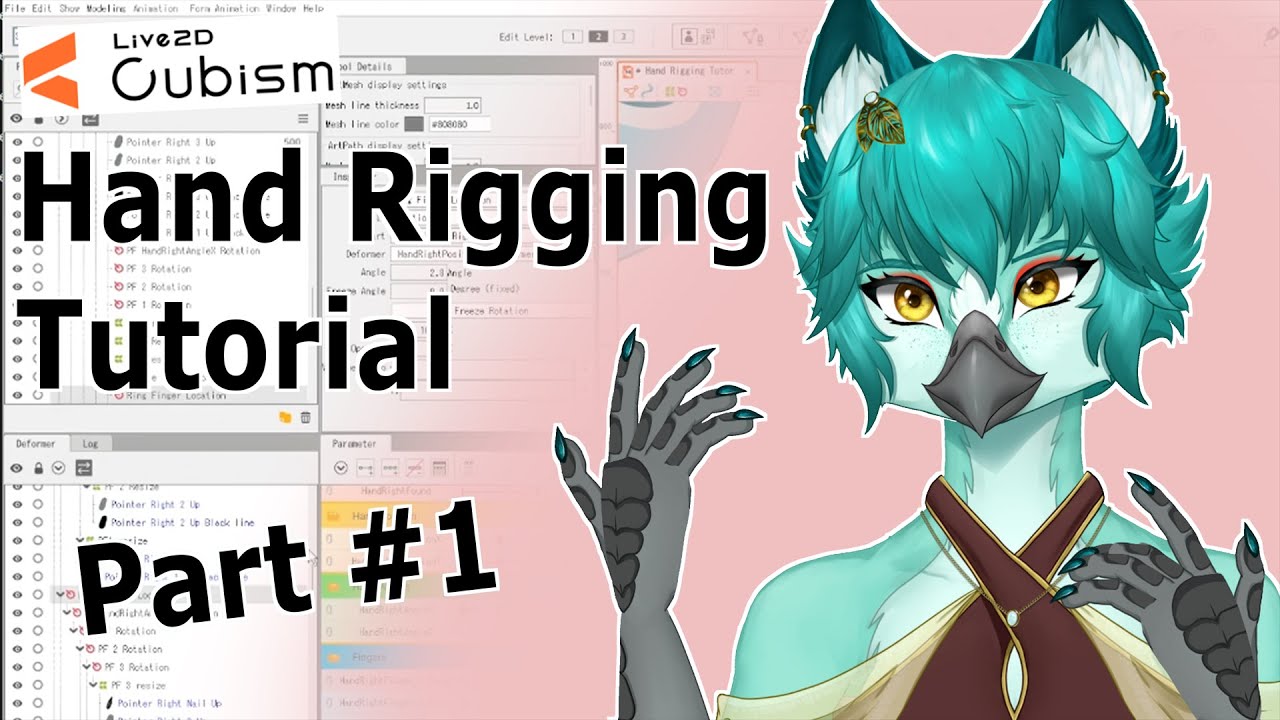 Live 2D Hand Rigging Tutorial - Part 1 - Setting Up Asset