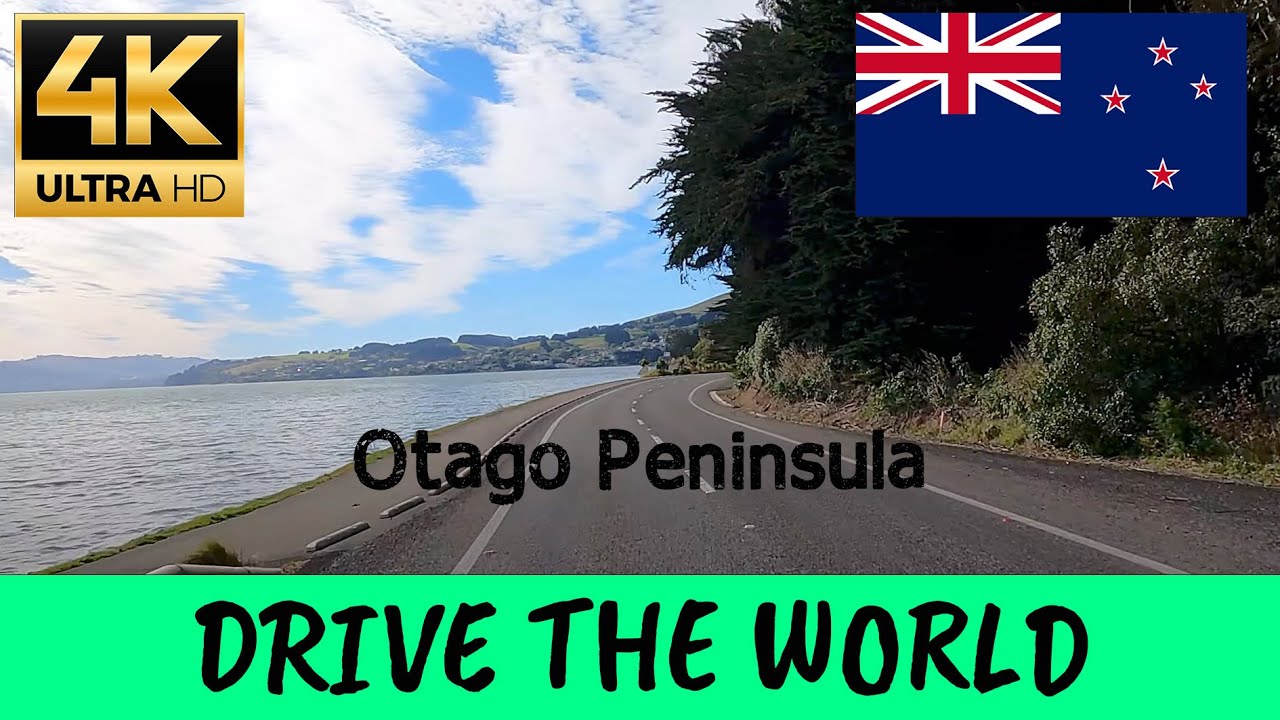 Otago Peninsula - Drive New Zealand, Otago, 4K