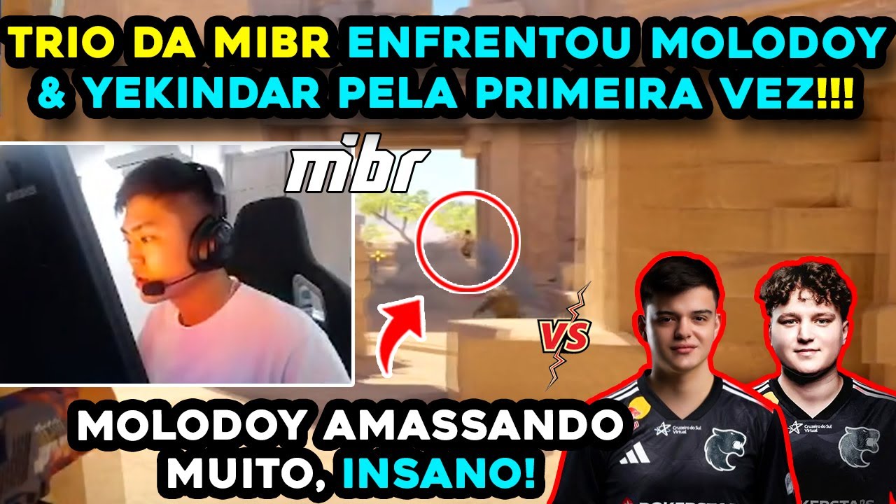 [MIBR vs MOLODOY & YEKINDAR!] 🔥🔥 INSANI, EXIT & BRNZ4N vs NOVA DUPLA DA FURIA NO PUG EUROPEU!