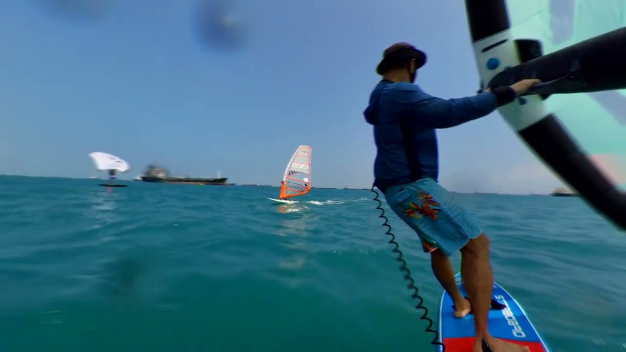 Wingfoilers at Constant Wind, Singapore