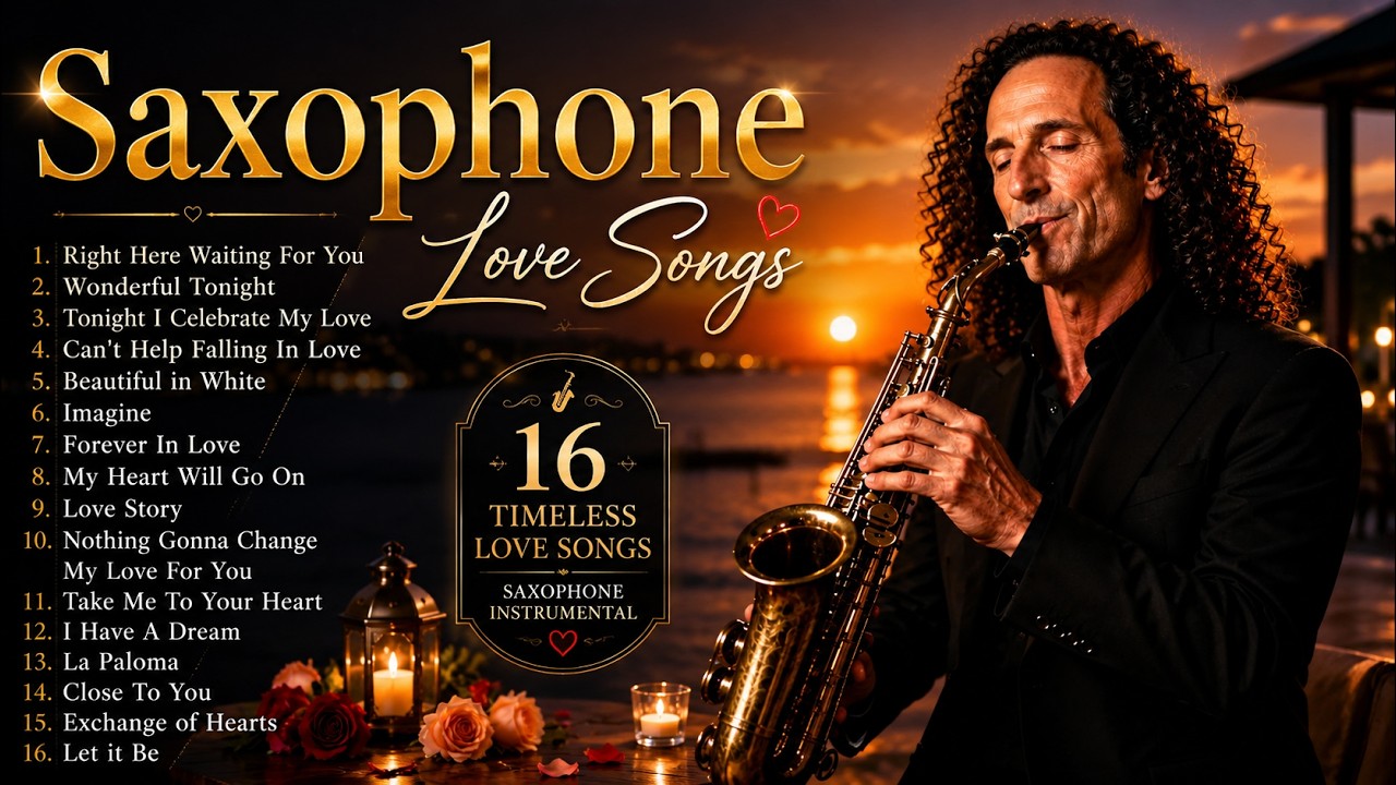 Saxophone Love Songs ❤️ Best Romantic Saxophone Covers | Relaxing Love Songs Instrumental