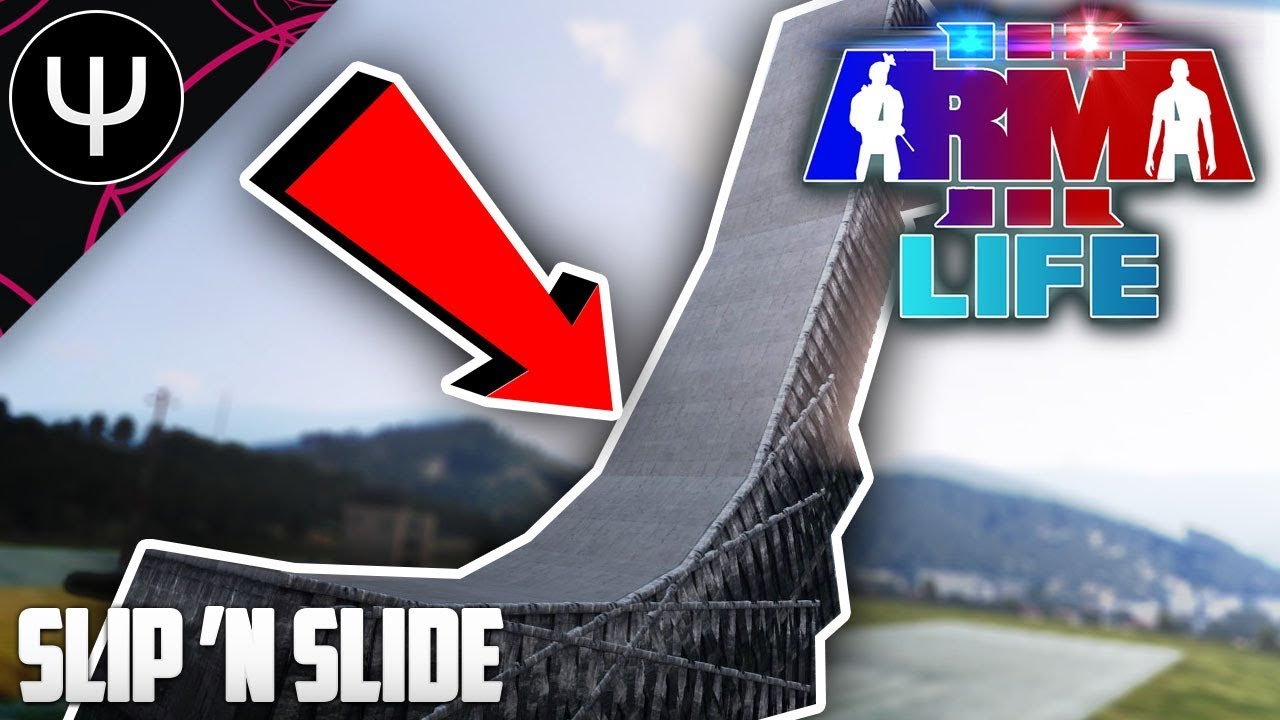 ARMA 3: PsiSyn Life — Largest SLIP 'N SLIDE in ARMA (GONE WRONG)!