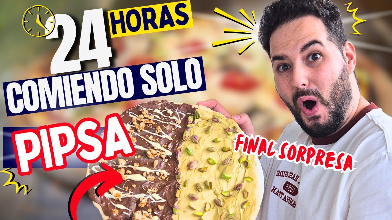 24 Horas Comiendo Solo Pizza y el Final Fue una Locura + NUEVA SERIE!