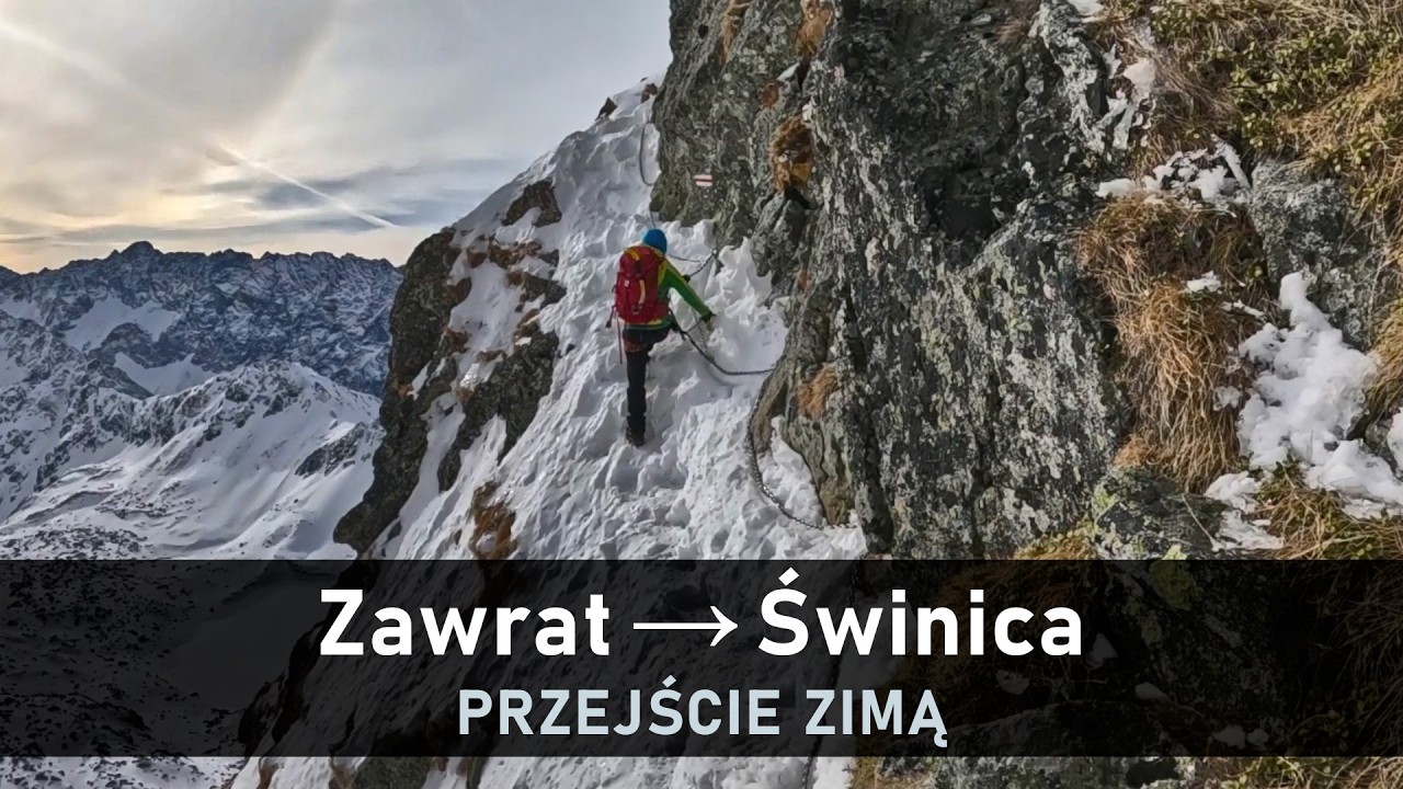 Szlak Zawrat - Świnica zimą