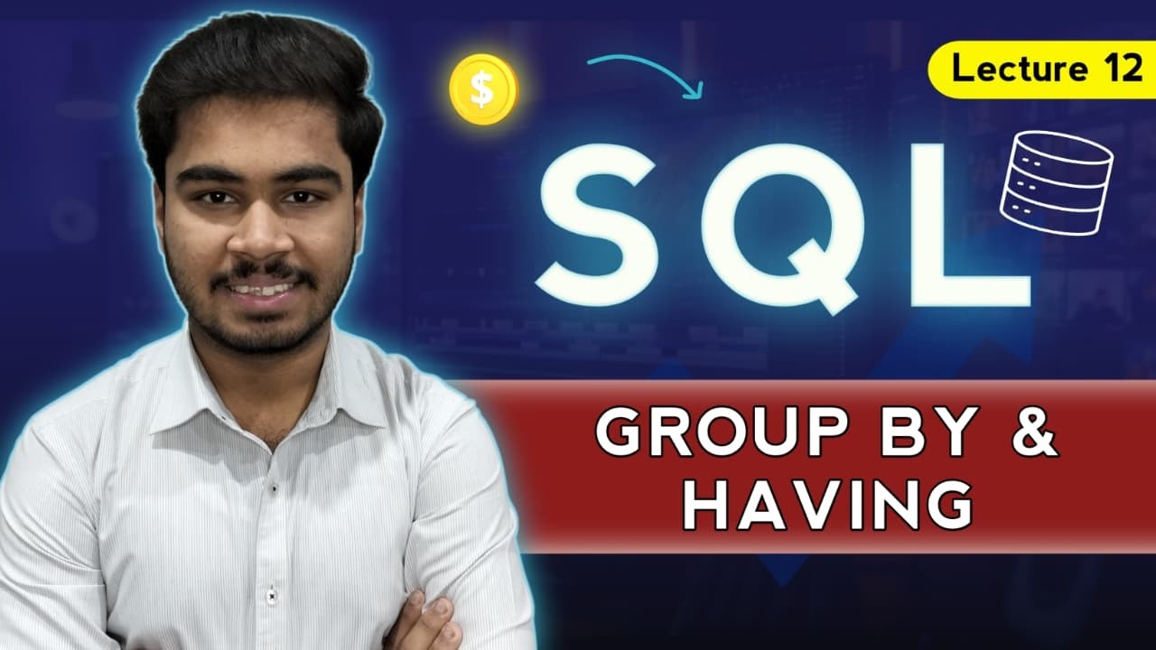 Group by & Having Clause in MYSQL | SQL Complete Course | Lecture 12 | Ammar Code Studio