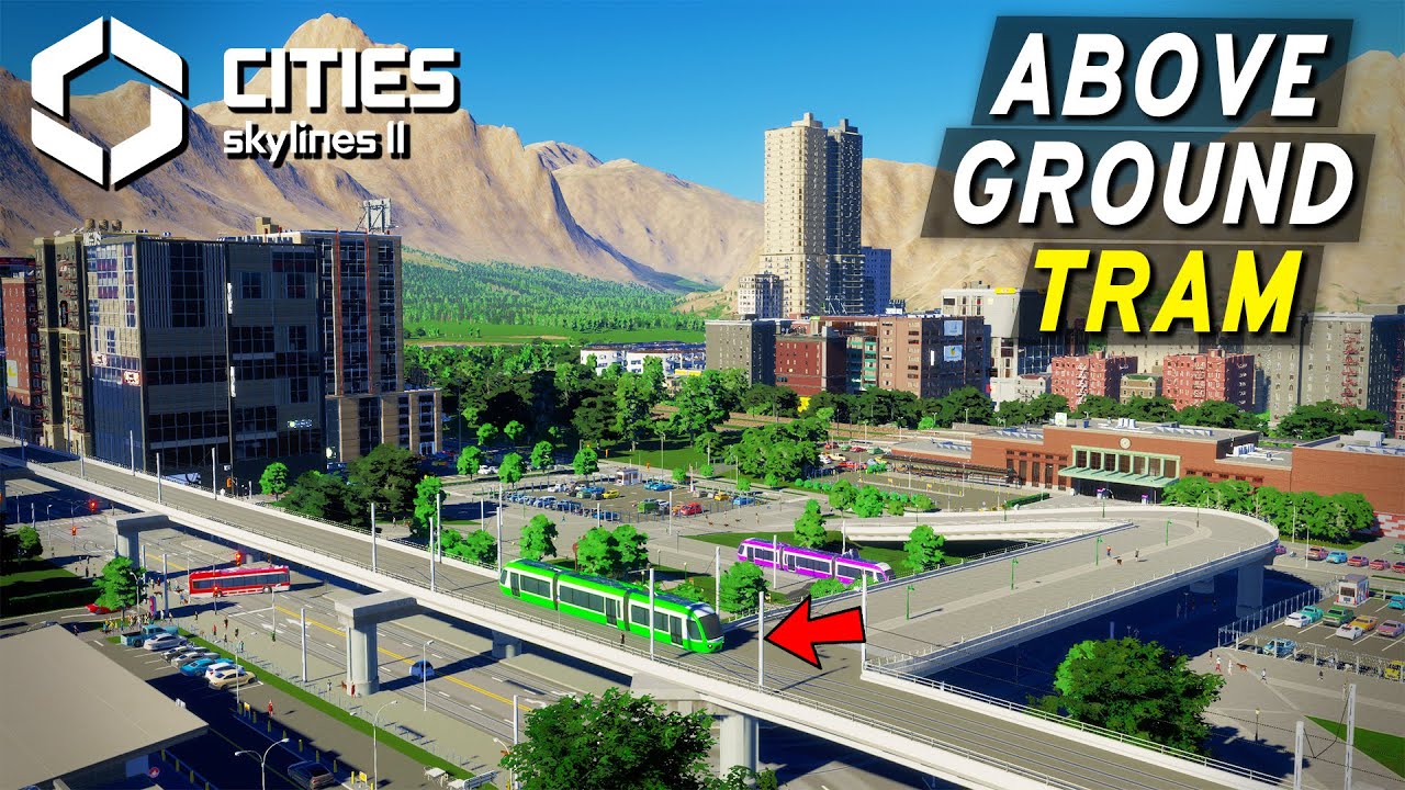 Building Above Ground TRAM Transport | Cities Skylines 2 Gameplay!