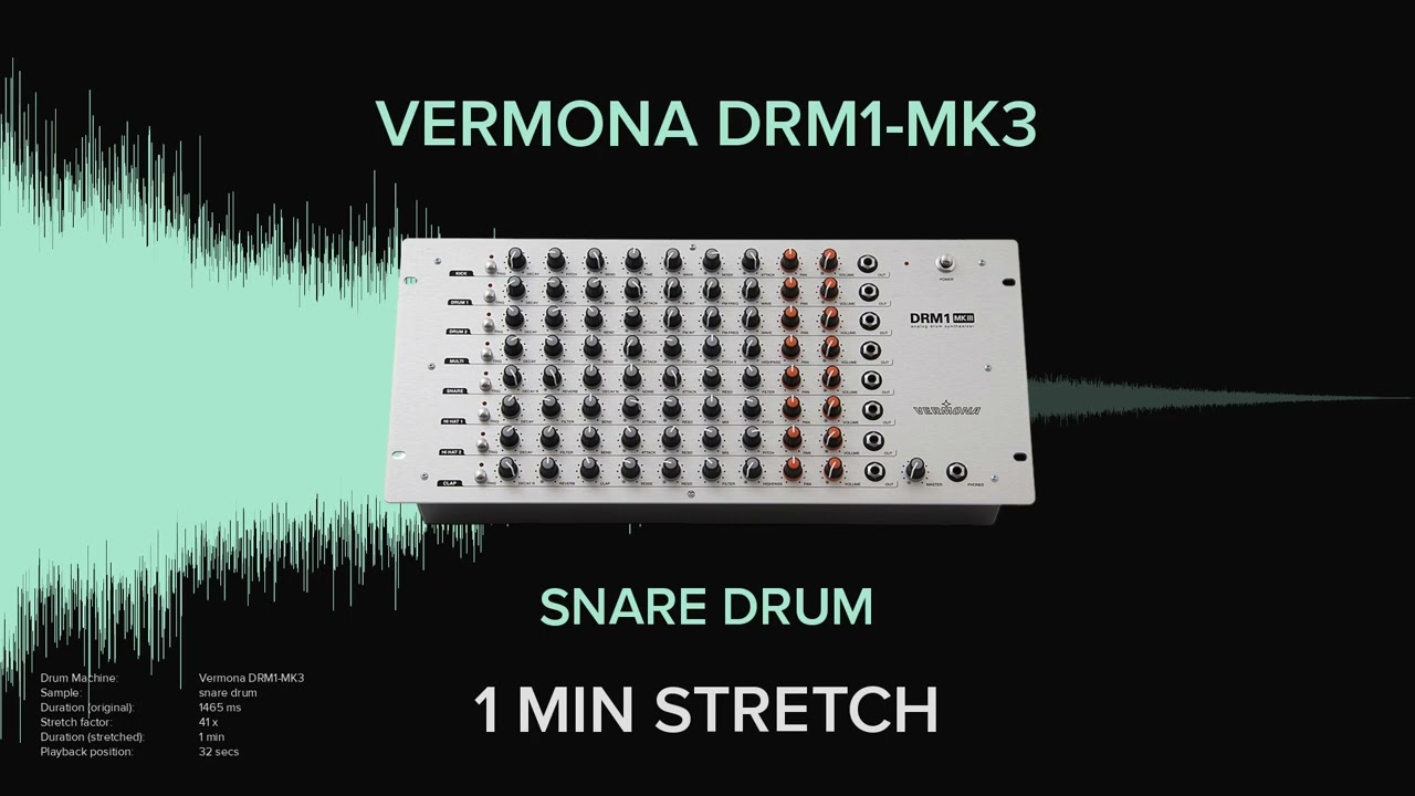 Vermona DRM1-MK3 Snare Drum 1 (1 MINUTE)