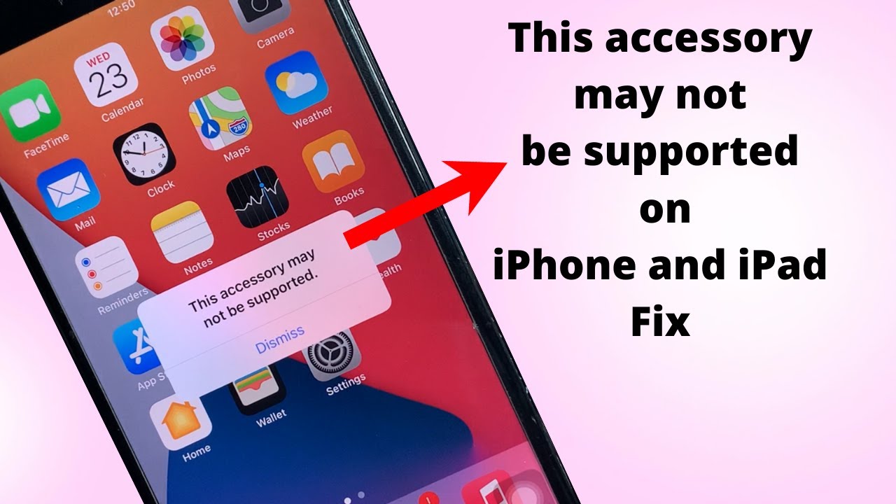 Этот аксессуар может не поддерживаться на iPhone и iPad. Исправьте! Попробуйте первые три совета.