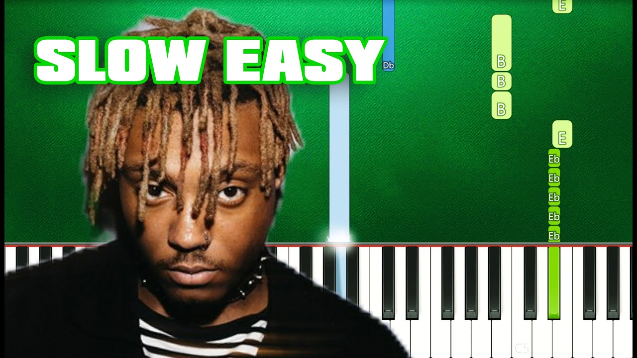Juice WRLD - Man of the Year (Slow Easy Piano Tutorial) (Anyone Can Play)