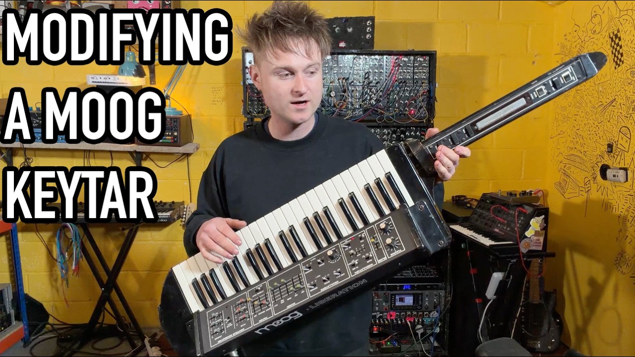 Purists Look Away Now! TIME TO MODIFY MY MOOG KEYTAR TO MAKE IT MORE PLAYABLE.