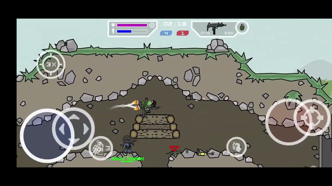 Mini militia playing 