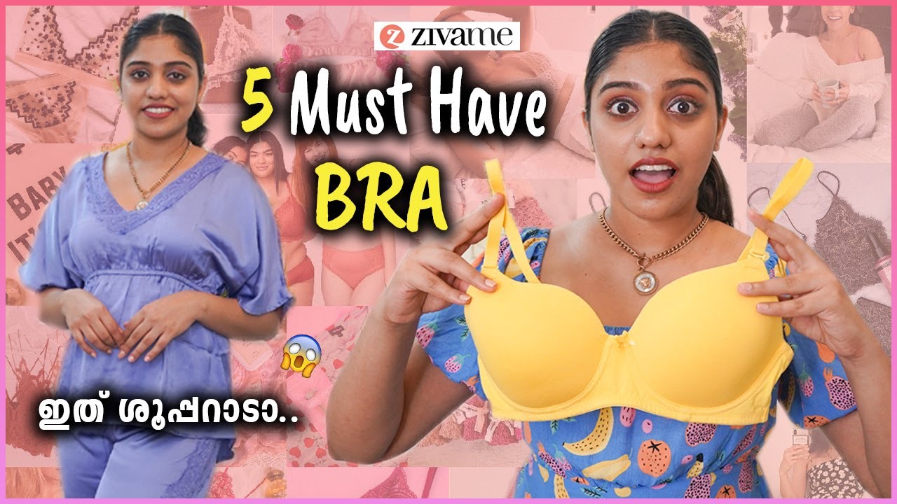 ഇത് ശൂപ്പറാടാ..😳 5 Must Have Bra| Zivame Haul | Grand lingerie festival + upto 70% off | sleepwear