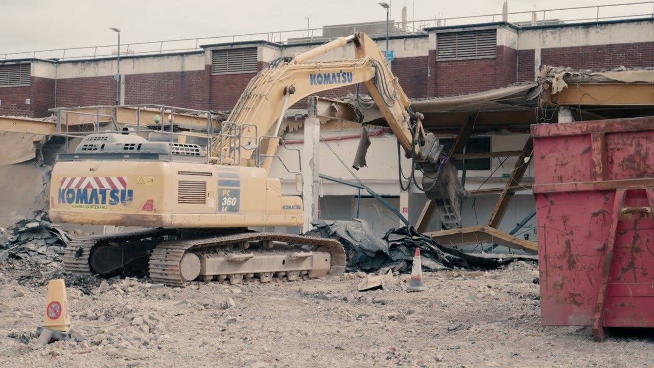 Grimsby Former Market Hall Demolition Progress May 2025