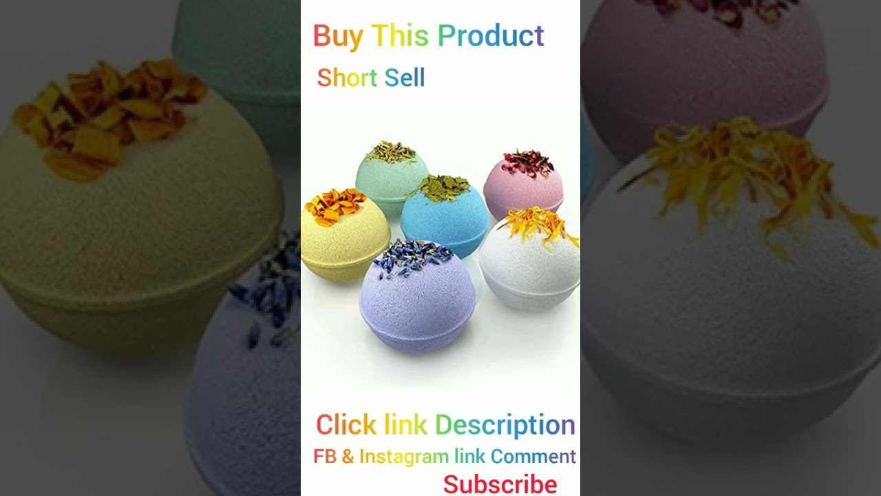 Organic bath bombs |Organic Bath Bombs Gift Set For Women All Natural | 