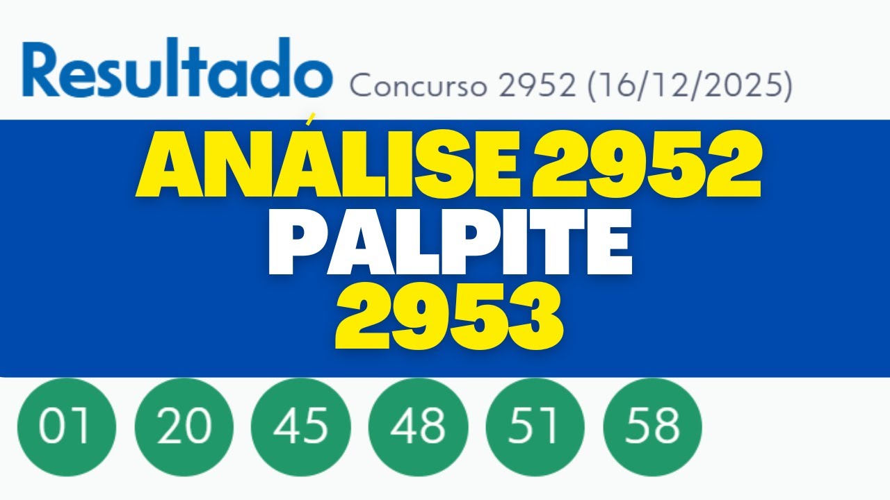 &ldquo;Mega-Sena 2952: An&aacute;lise Profunda do Concurso e os N&uacute;meros Que Podem Explodir o Pr&oacute;ximo Sorteio&rdquo;