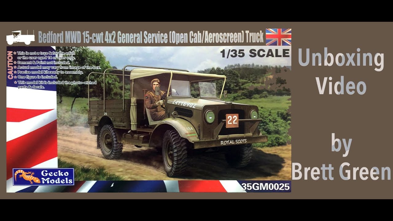 Gecko Models' 1/35 Bedford MWD Truck Unboxing - HyperScale Video Workshop No.194