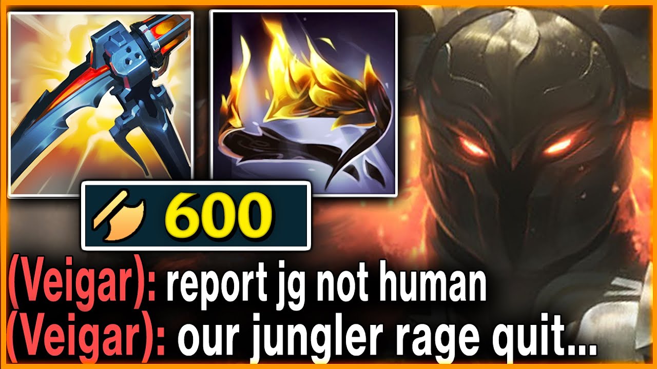 Full Lethality Pantheon Jungle made the Enemy Team Have a Mental Breakdown (600 AD and 25 Kills)
