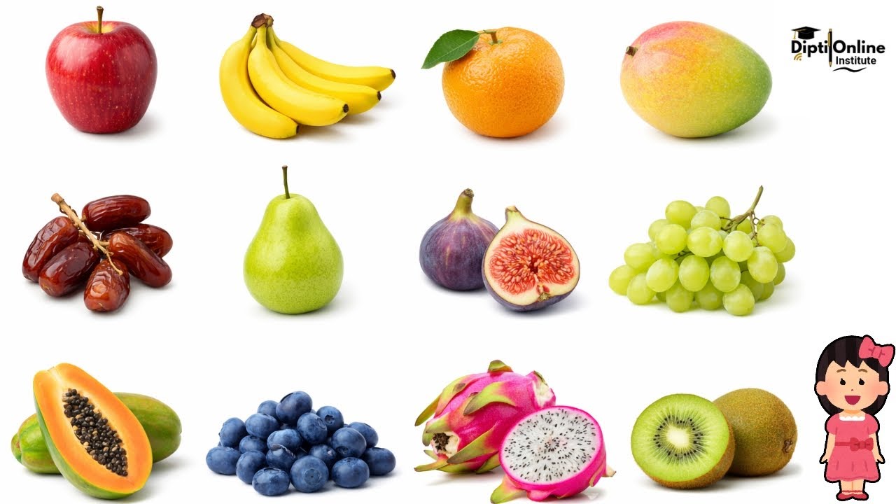 FRUITS NAMES for toddlers | Fruits Name in English with Pictures | Preschool & Nursery Learning