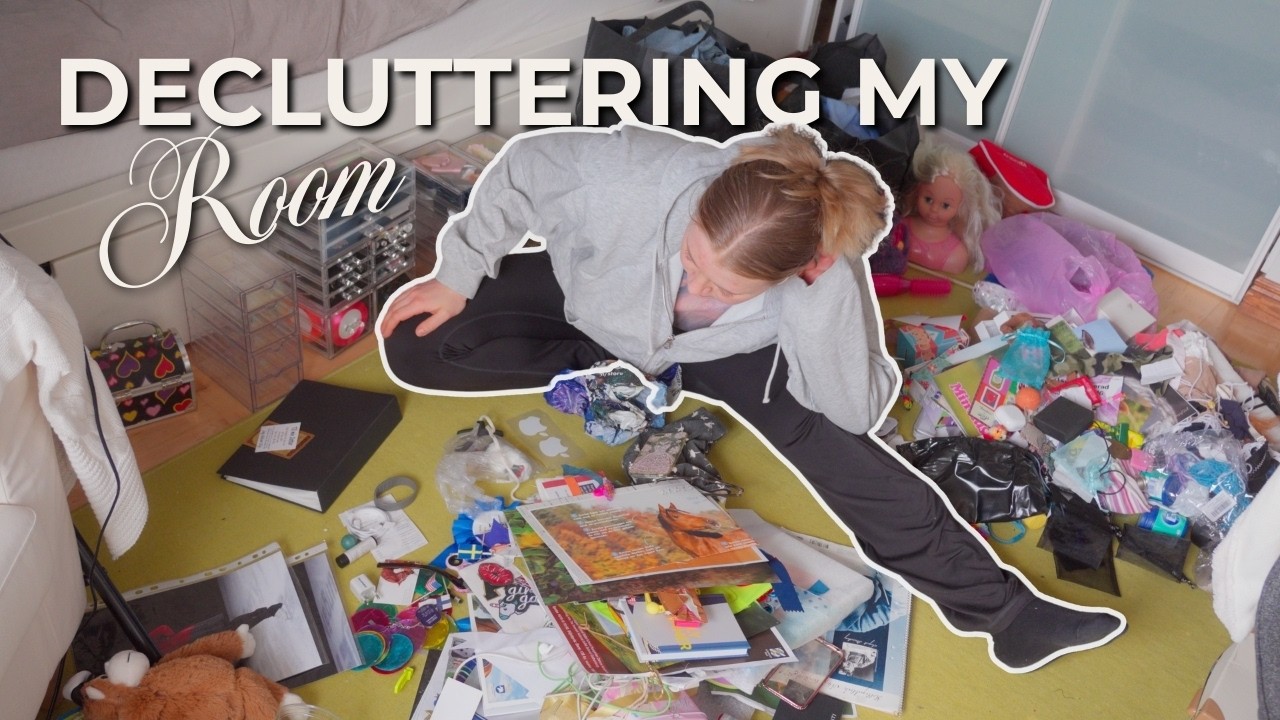 decluttering my room after 20 years | organizing, childhood memories & reset