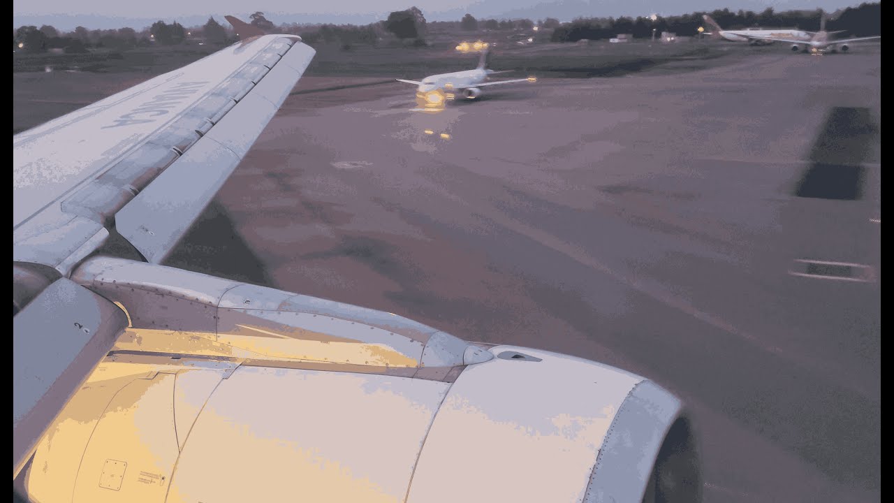 Avianca Airbus A320 Calm Dusk Approach and Landing at Bogota El Dorado International - BOG, Colombia