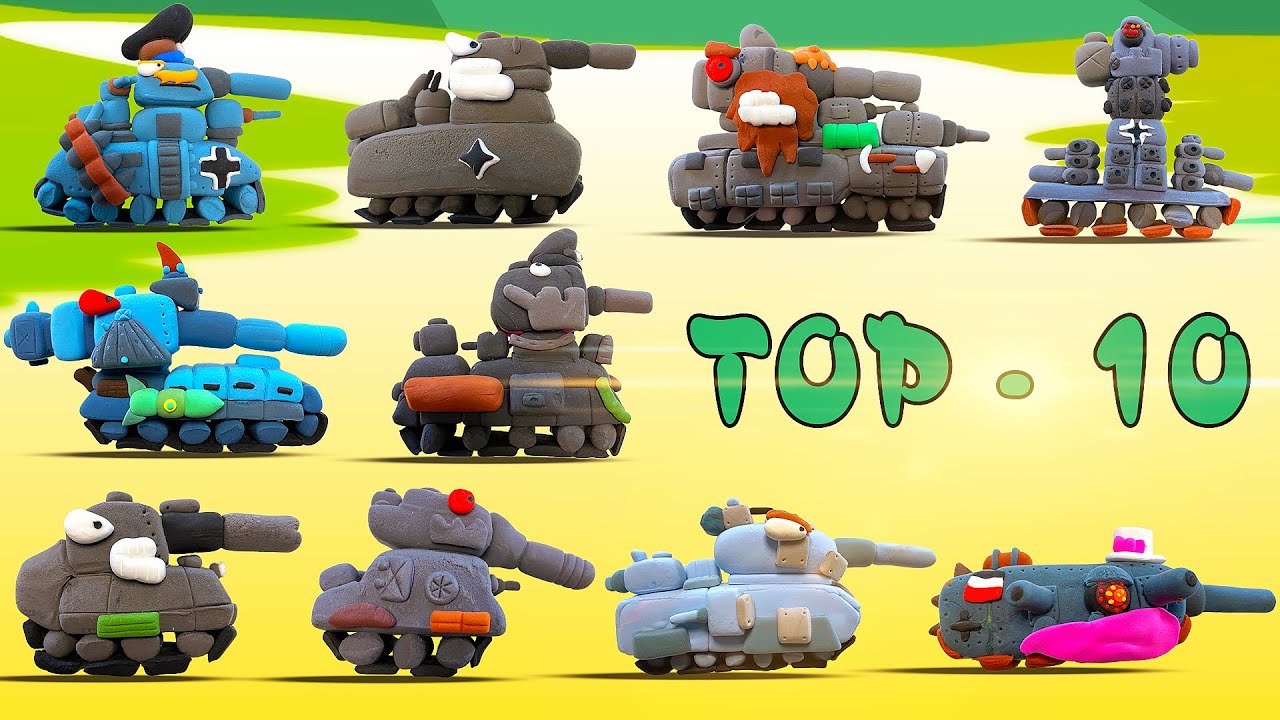 ТОП - 10 Немецких Танков ✅ КВ-44 хайпит ✅ Обзор от ИСЫ ✅ Пластилиновый мир