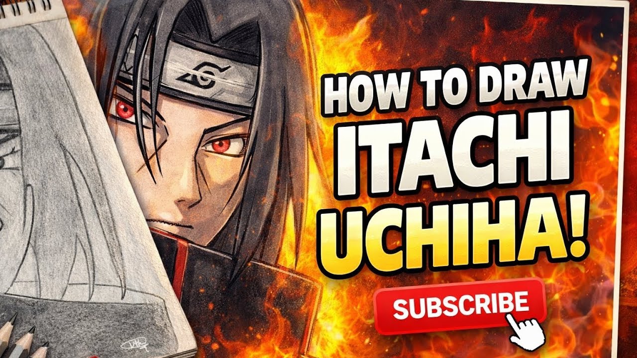 Itachi Uchiha from naruto series full tutorial | #narutoshippuden #sketchiteasy |