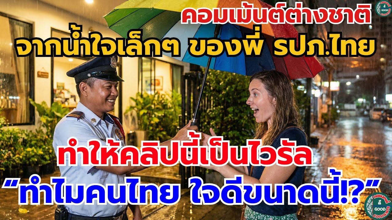 คอมเม้นต์ต่างชาติ จากน้ำใจเล็กๆของพี่ รปภ.ไทย ทำให้คลิปนี้เป็นไวรัล 