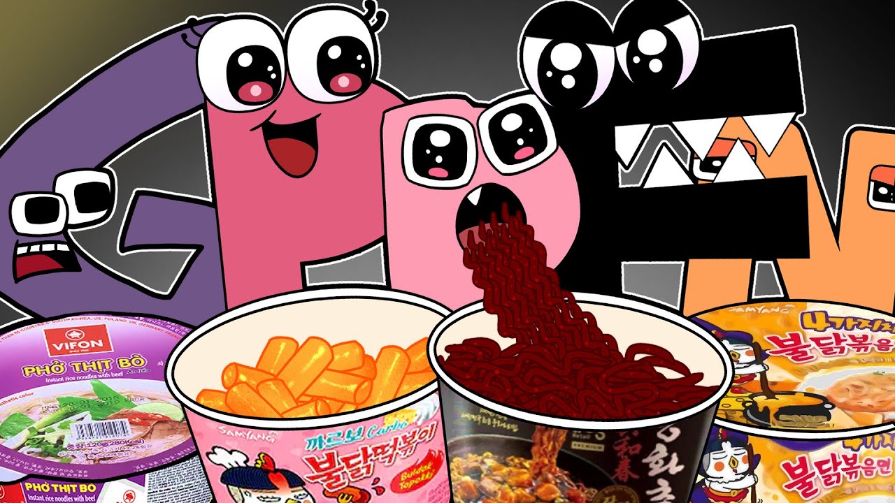 Convenience Store Food Mukbang VS Alphabet Lore COMPLETE EDITION! 8 | Alphabet Lore ANIMATION | ASMR