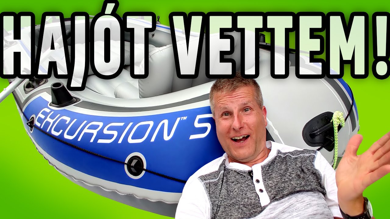 Elektromos motorral a vízen | Intex Excursion 5 gumicsónak teszt 1/2. rész