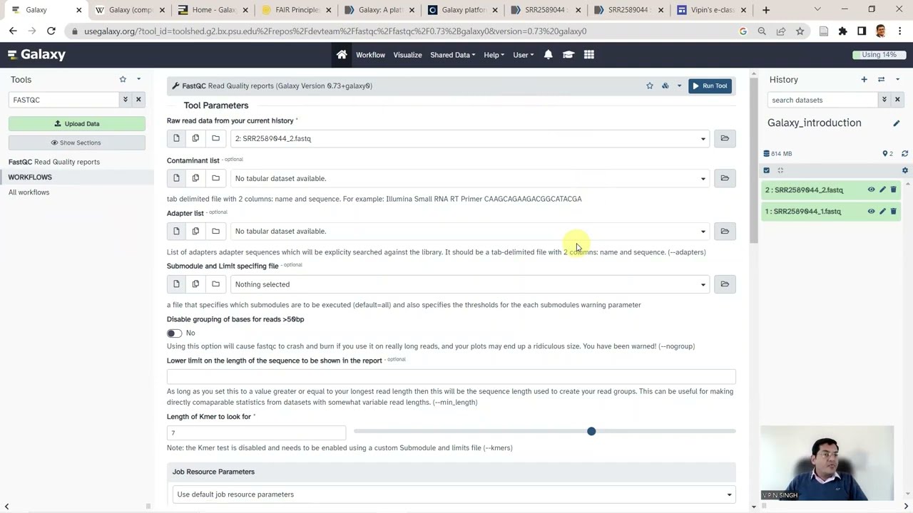 An introduction to Galaxy Workflow - alternative to coding for Biological Data Analysis