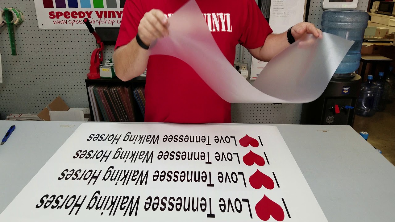 HOW TO APPLY TRANSTER TAPE TO LARGER DECALS