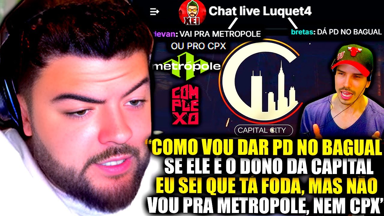LUQUET4 PERDE A PACIÊNCIA E DESABAFA SOBRE SAIR DA CAPITAL E IR PRA METROPOLE, PD NO BAGUAL! GTA RP