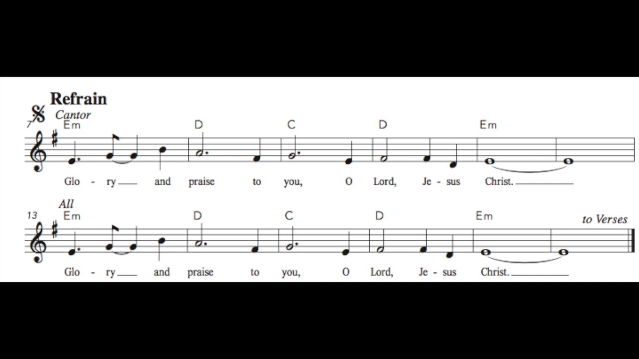 Palm Sunday - Gospel Acclamation