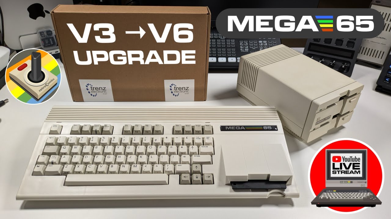 MEGA65 🔴 Прямой эфир | Обновление материнской платы с V3 до V6 #mega65 #c64